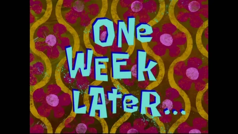 A funny one week later meme template