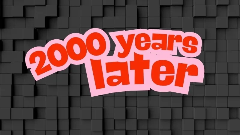 The Attack on Titan 2000 years later title card