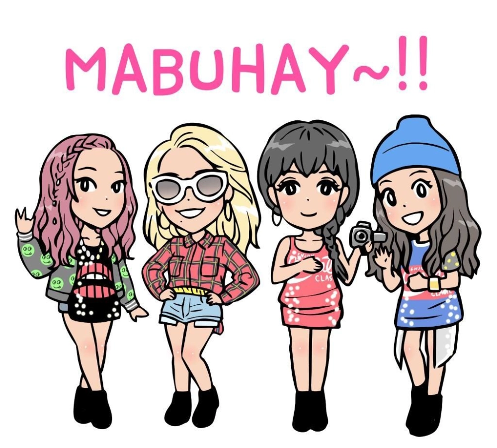2NE1 chibi cartoon adds lively playful stories