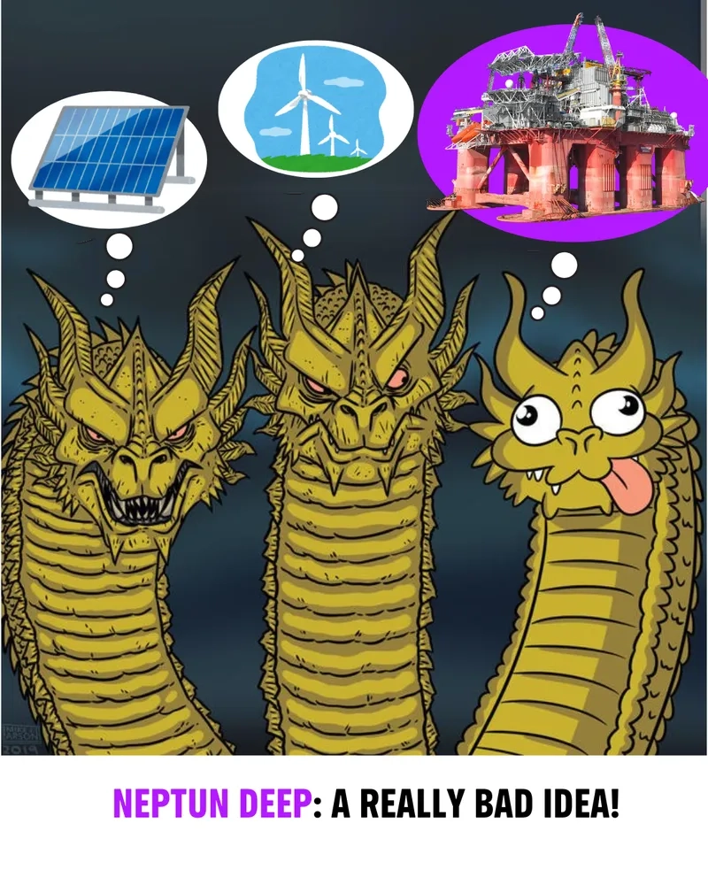 Godzilla meme with three heads shows a funny contrast