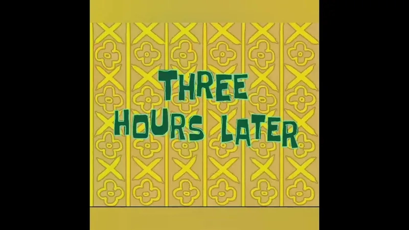 A blank 3 hours later meme template ready for your text