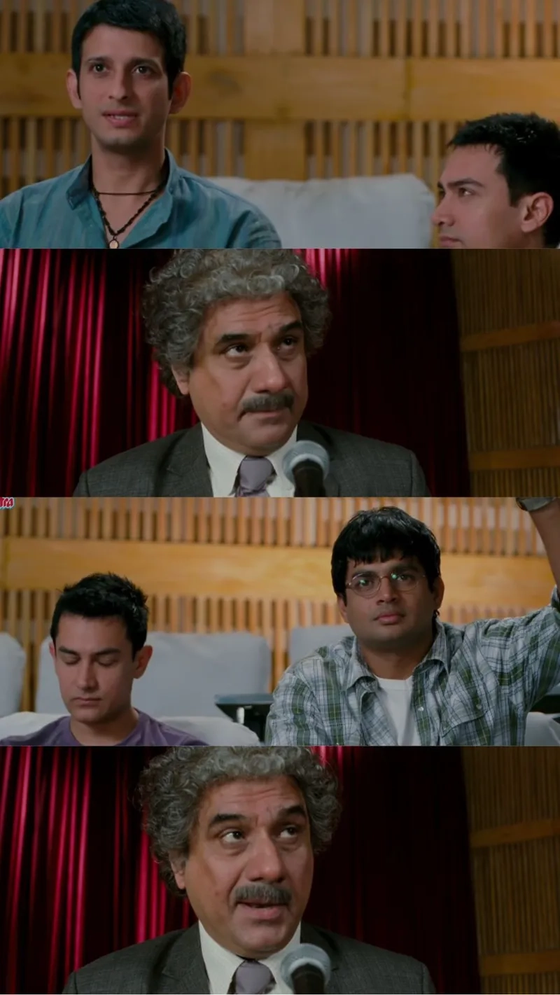 A blank 3 idiots meme template ready for your creative touch.