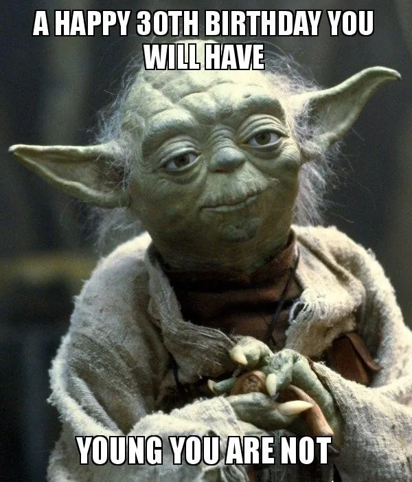 The official welcome to the 30s meme