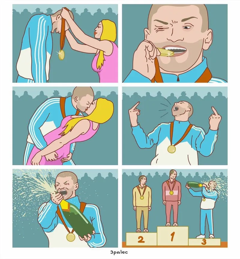 This podium meme captures the mood perfectly