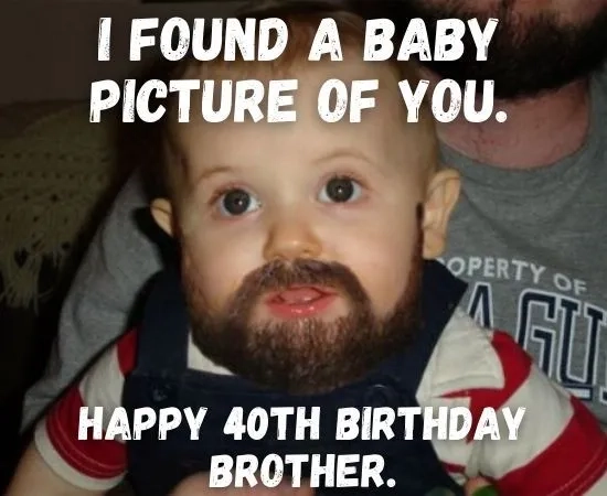 Another hilarious and funny 40th birthday meme