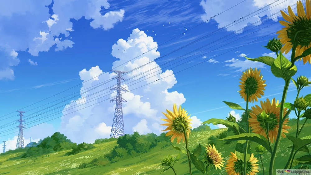Witness breathtaking views in 4k anime scenery art