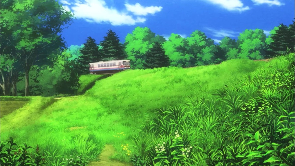 Enhance your screen with anime scenery wallpaper charm