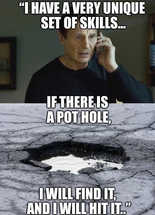 A classic fourth hole meme example