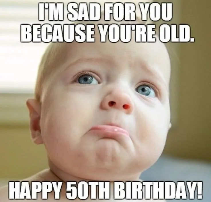 The inevitable old man 50th birthday meme