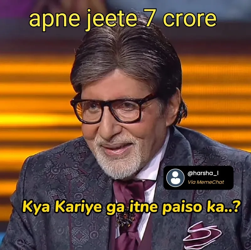 A shareable KBC meme for social media