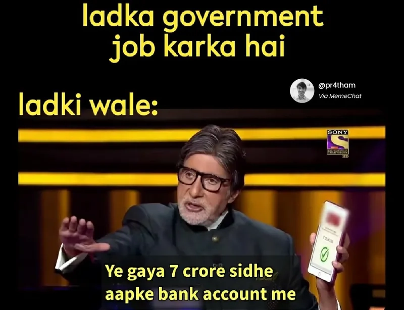 A high-resolution Amitabh Bachchan 7 crore meme