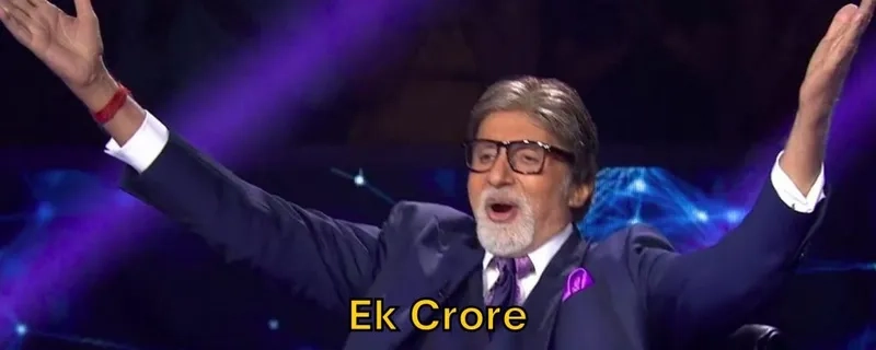 The classic kbc 7 crore question meme