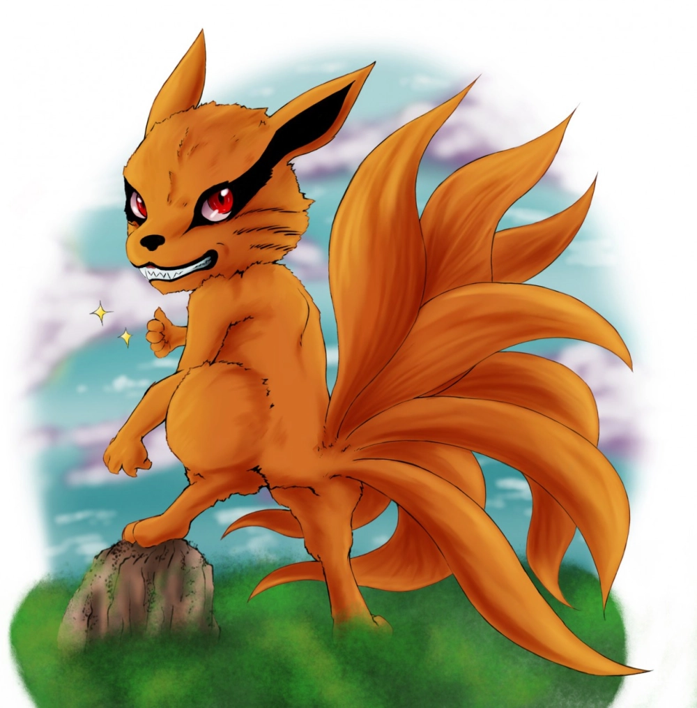 9 Tailed Fox chibi fanart sparks creative fun