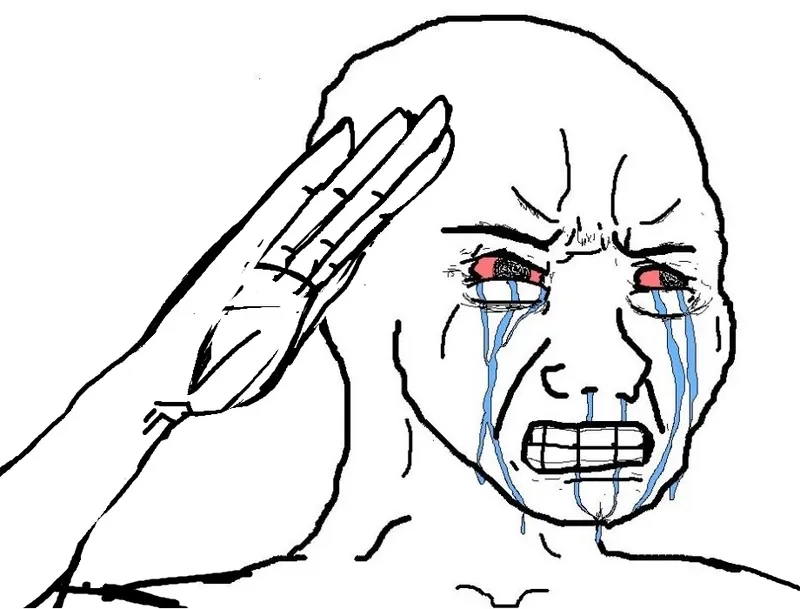 Legendary crying Jordan meme from sports culture