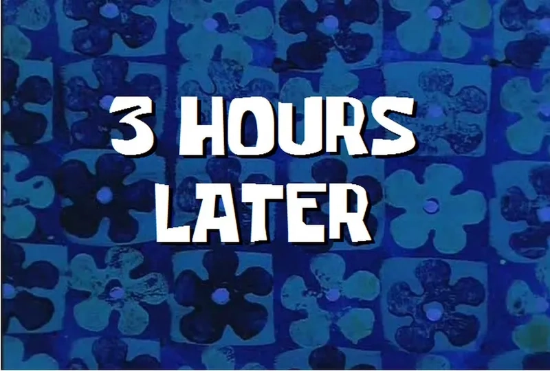 When a few moments later says it all