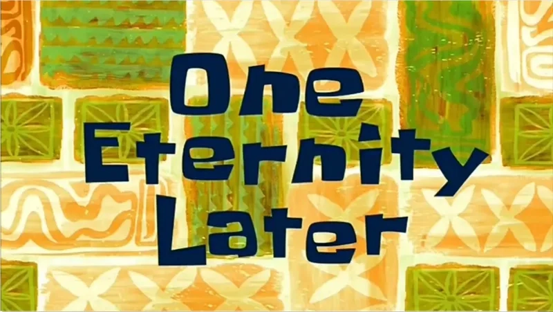 The subtle humor of the Spongebob time card