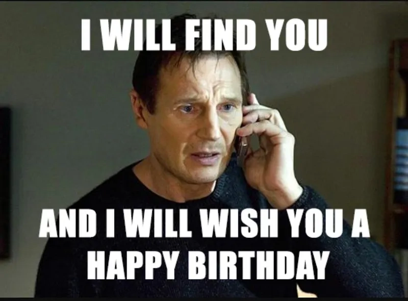 Happy birthday cat meme with adorable charm