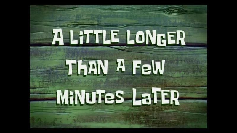 A vintage spongebob time card background