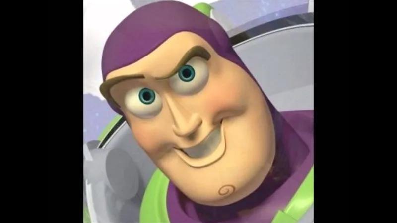 Buzz seeing a lot of himself in the toy aisle