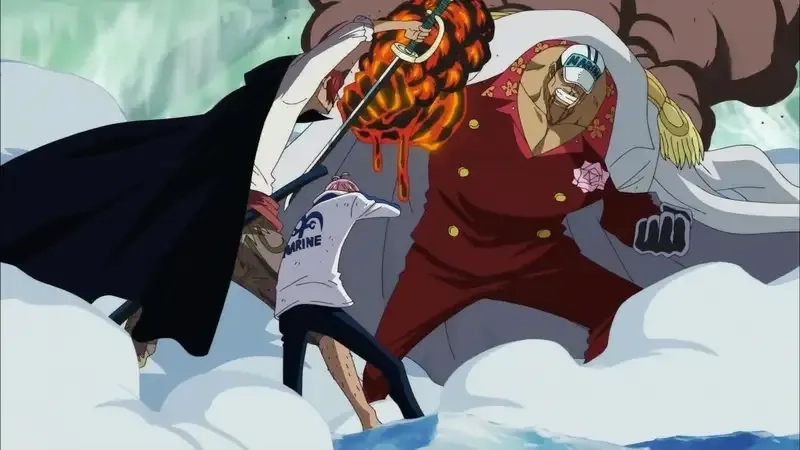 Akainu vs Aokiji clash of fire and ice