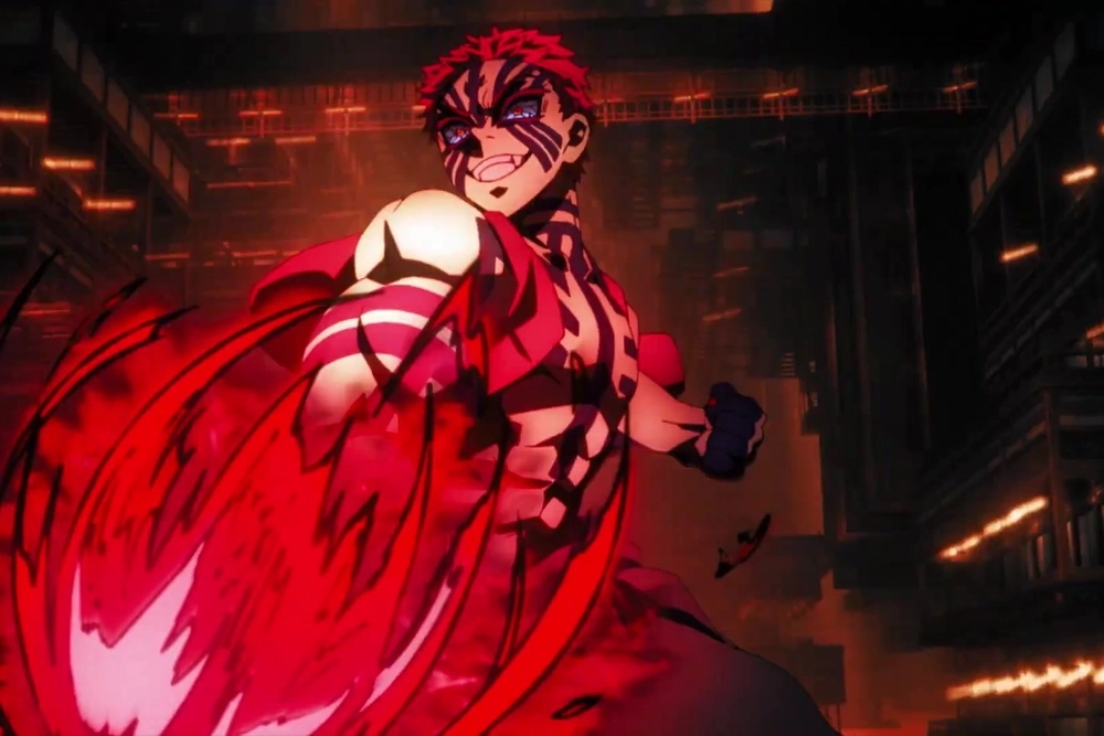 Check bold and fierce Akaza tattoo art designs