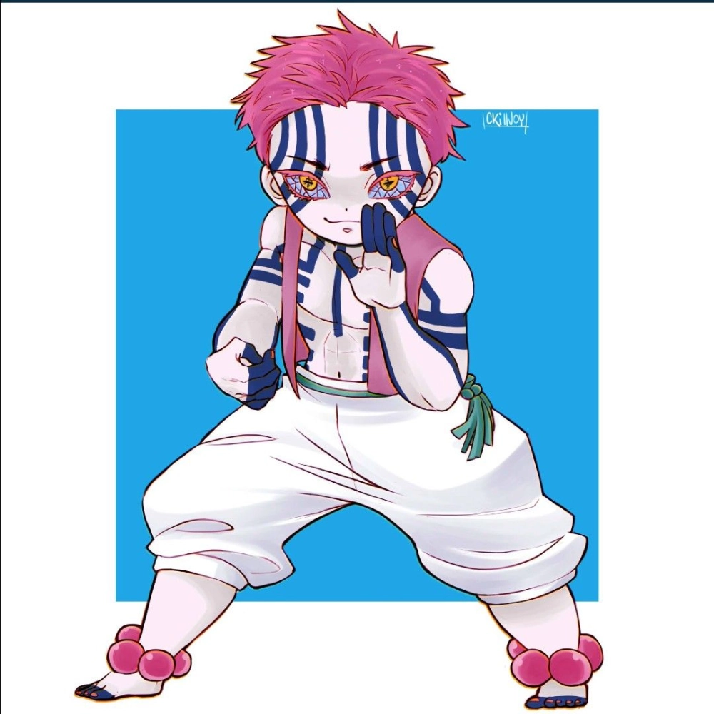 Akaza chibi small yet intimidating