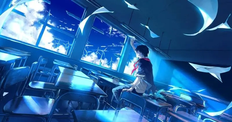 Chill vibes in anime boy images with anime boy aesthetic