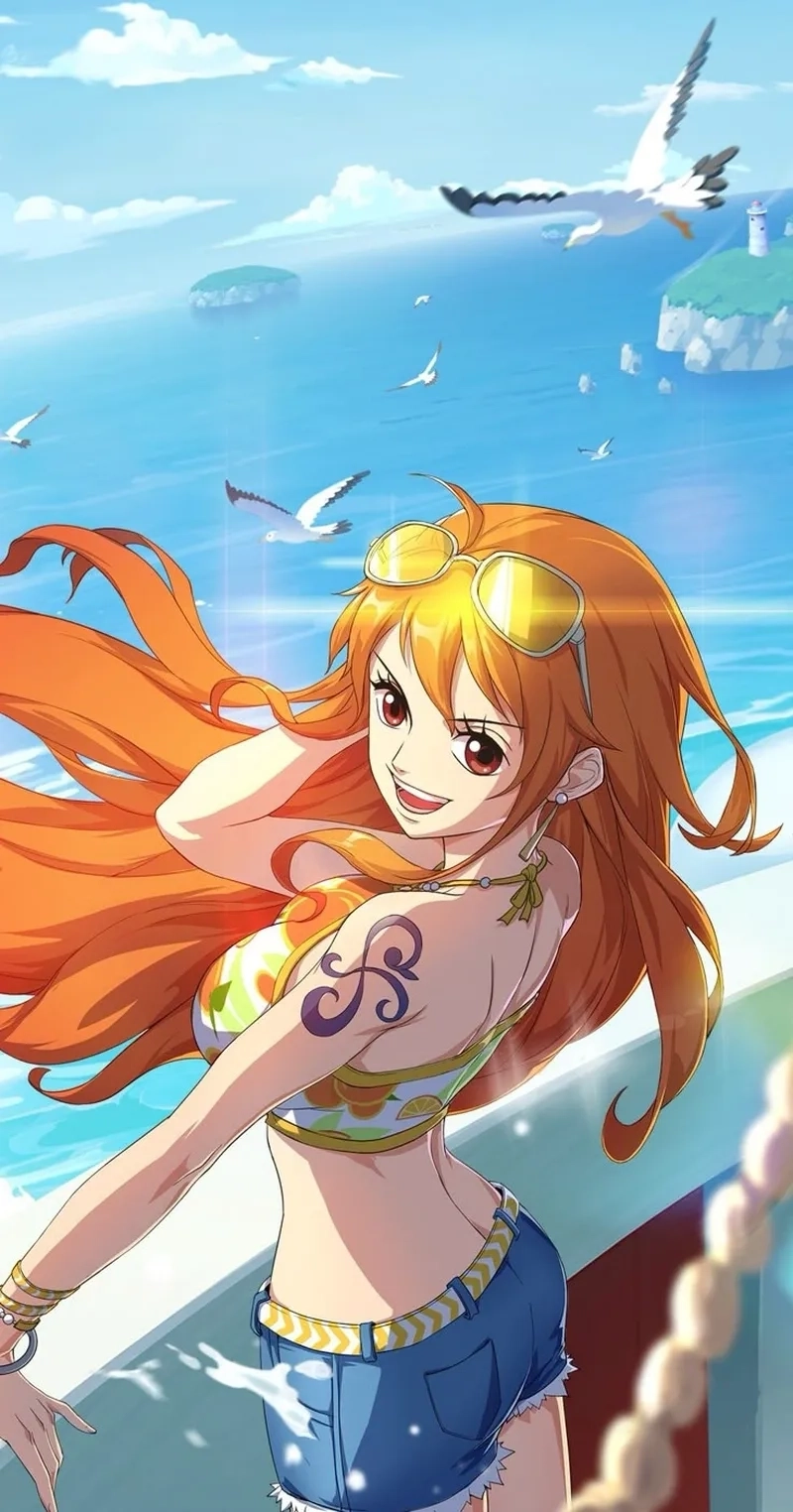 One piece nami hot showcases bold style and charm