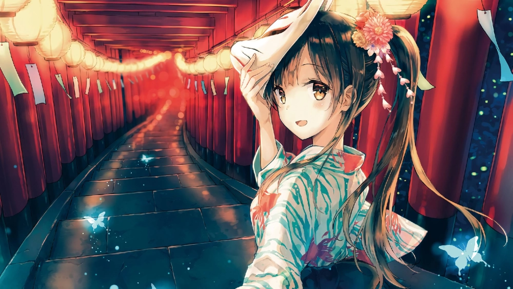 Stylish mobile anime wallpaper for your device