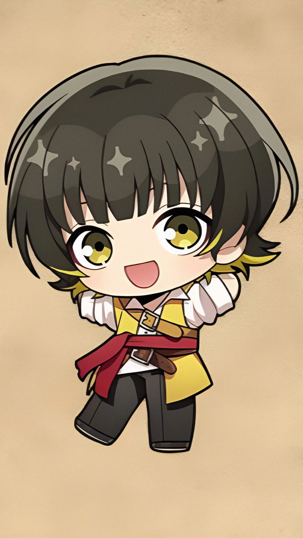 Bachira Meguru chibi cheerful and fun