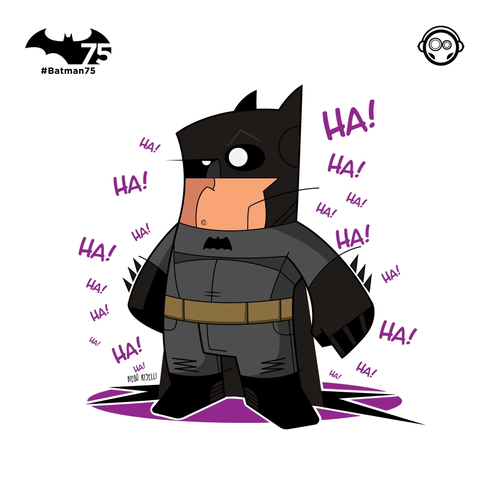 Batman chibi picture shows playful dark knight