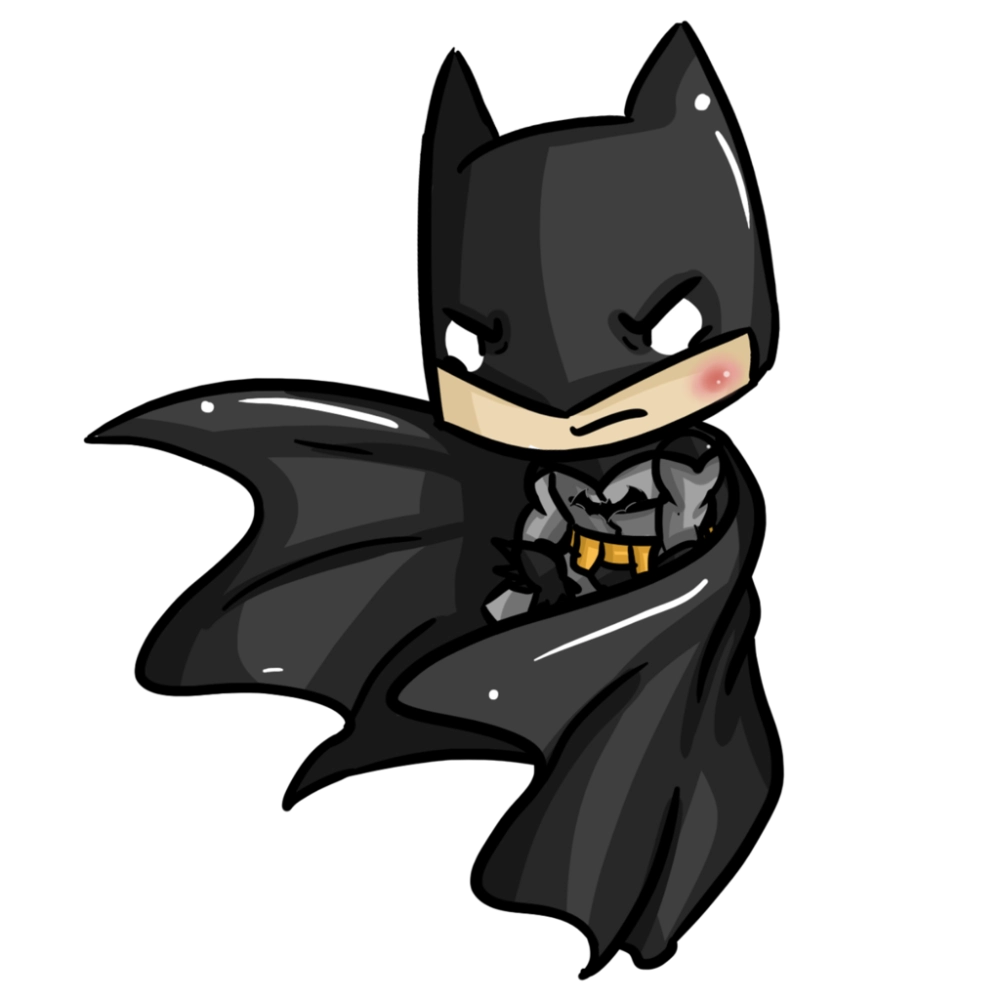 Chibi Batman feels cute yet heroic