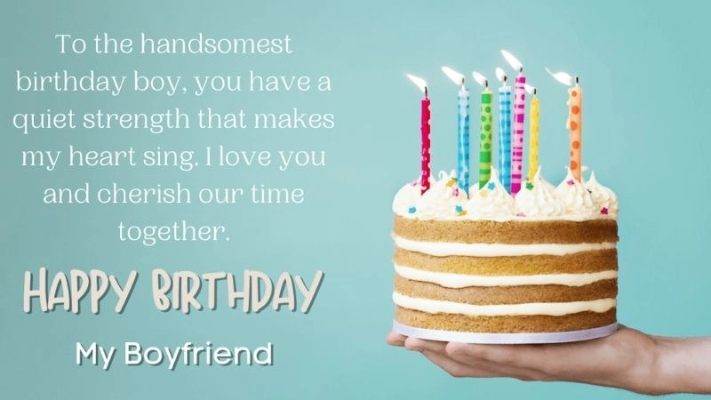 Happiness shines bright in sweet birthday wishes for boyfriend