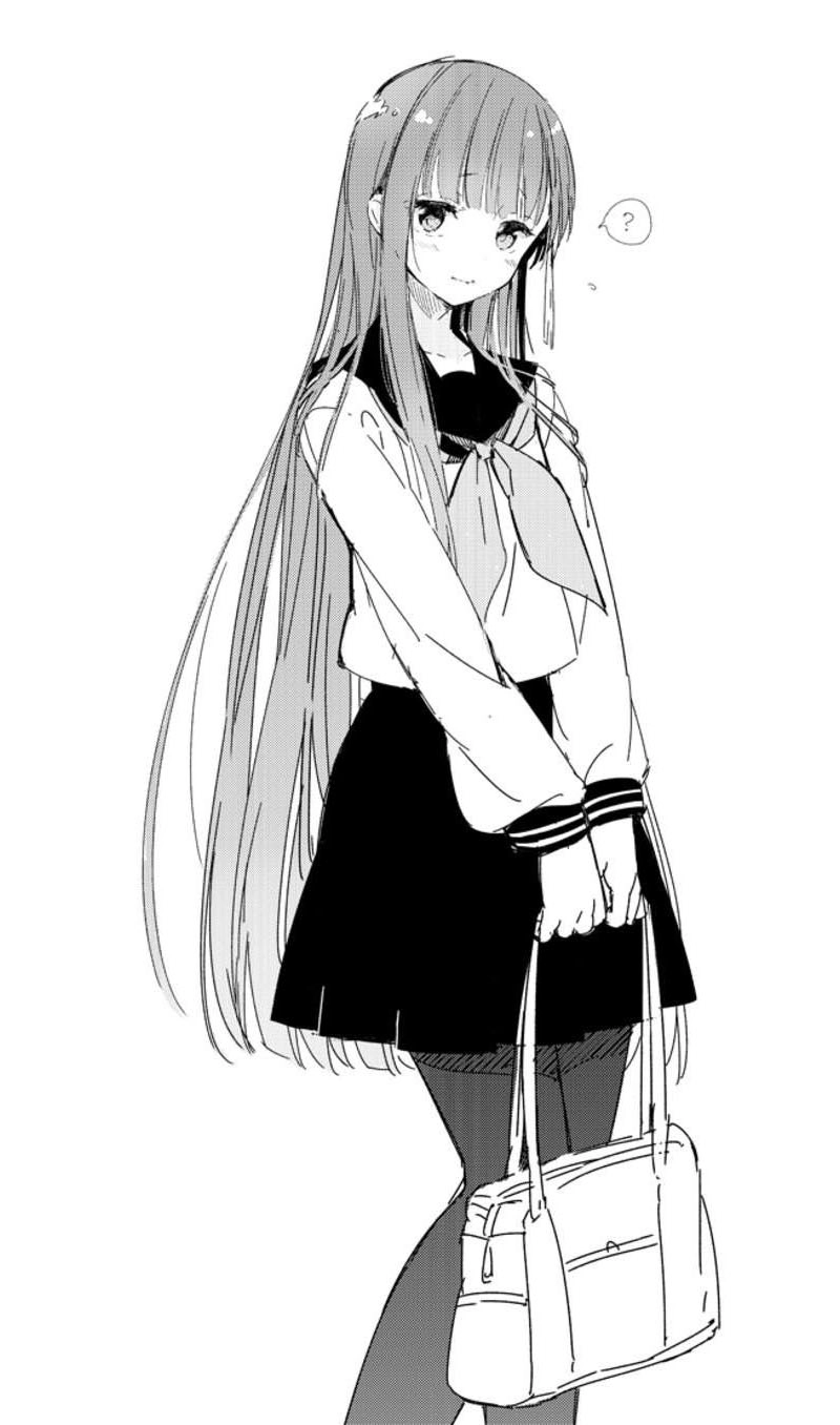 Black and white anime images with pure aesthetic