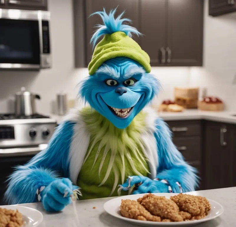 The original the grinch blue knee surgery image