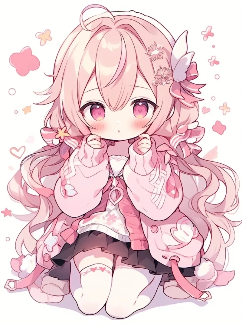 Fun chibi anime images as colorful chibi anime stickers