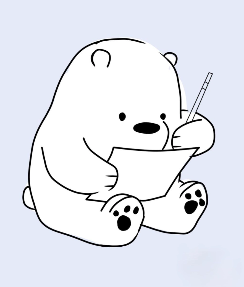 Cute kawaii chibi bear full of joy and sweetness