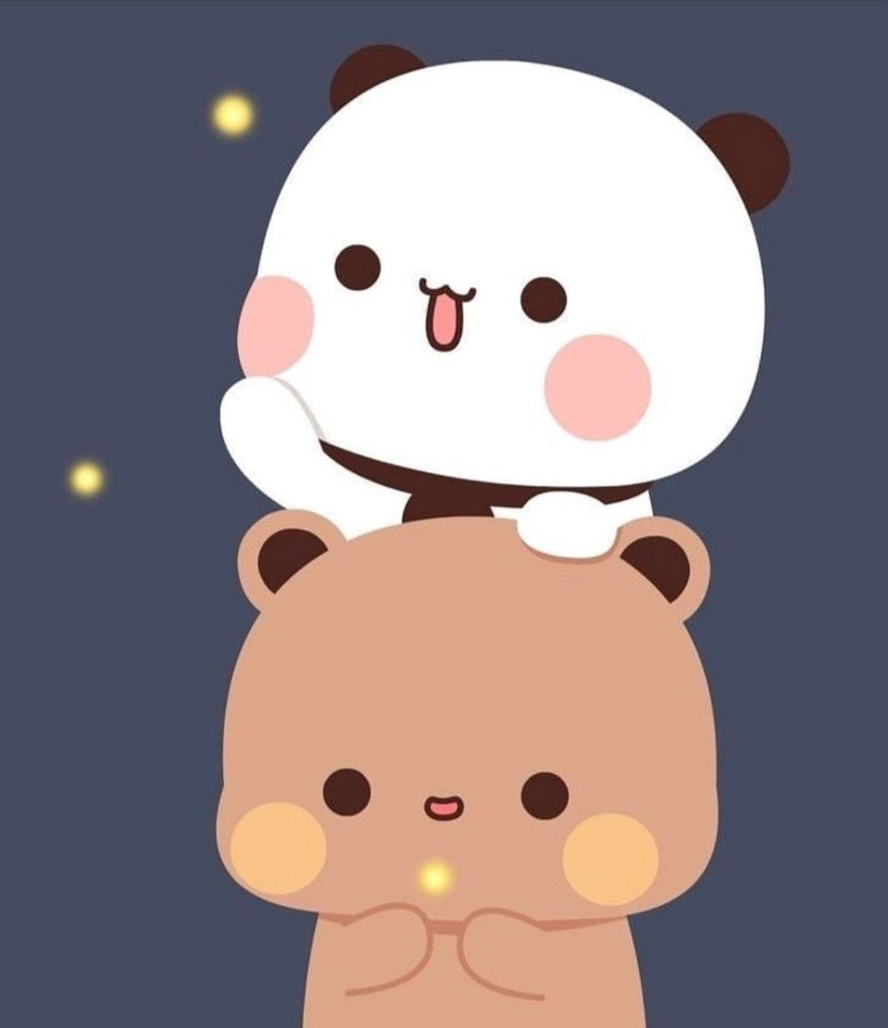 Kawaii chibi cute anime bear full of emotions