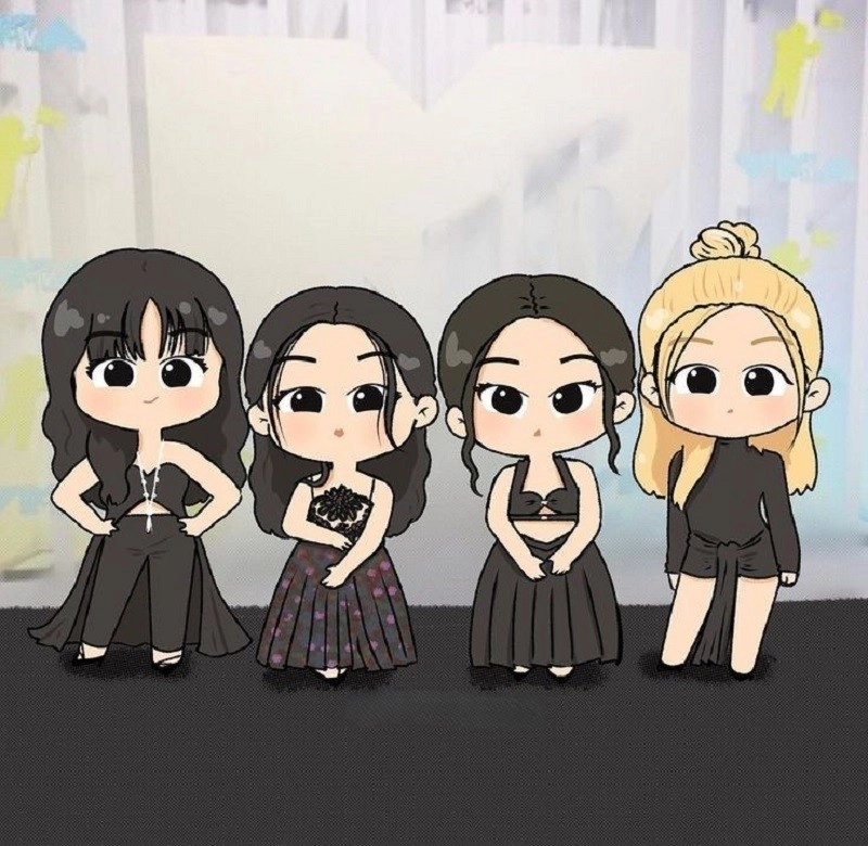 Chibi Blackpink shows tiny Kpop star charm