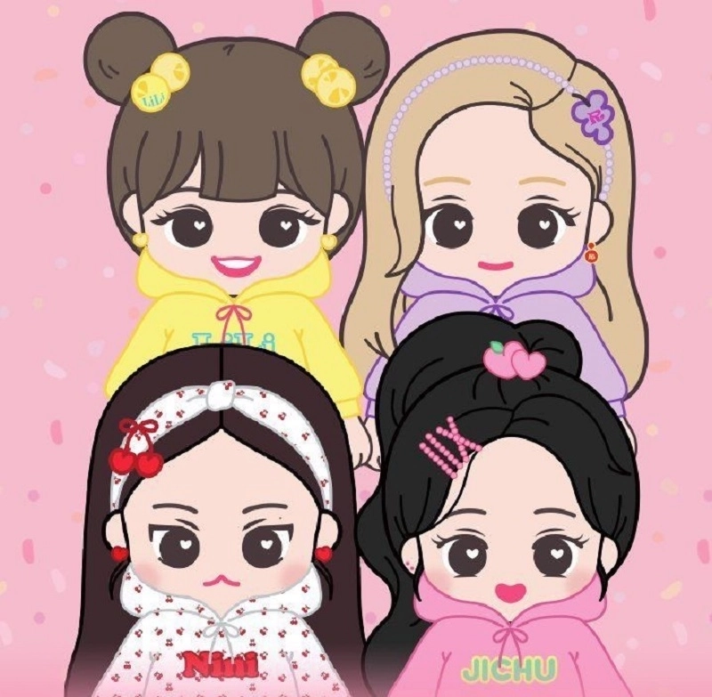 Blackpink chibi drawing captures cute details