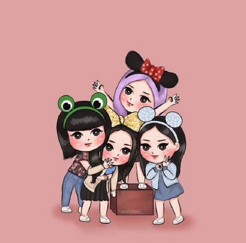 Aesthetic Blackpink chibi feels soft and charming