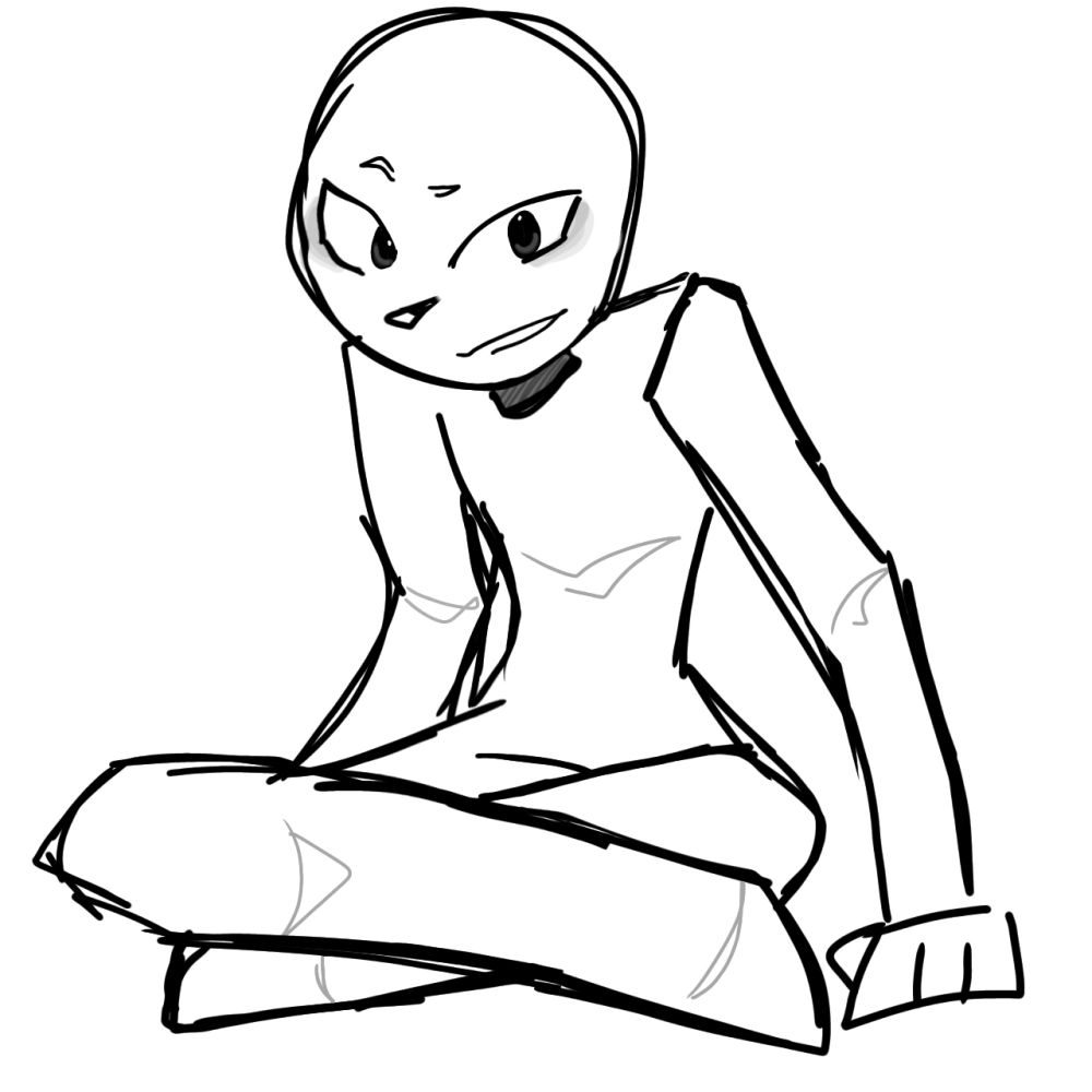 Chibi body designed with playful balance