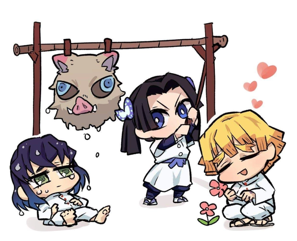 Demon Slayer chibi figures detailed style