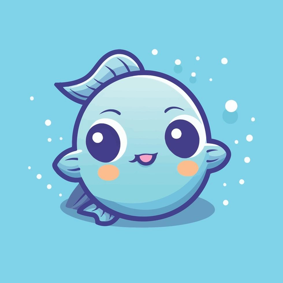Chibi fish wallpaper brightens up every phone screen