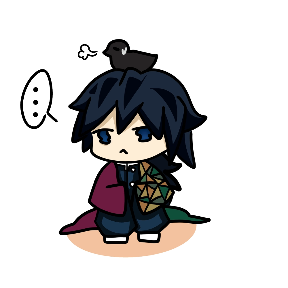 Giyu chibi figure detailed and cool