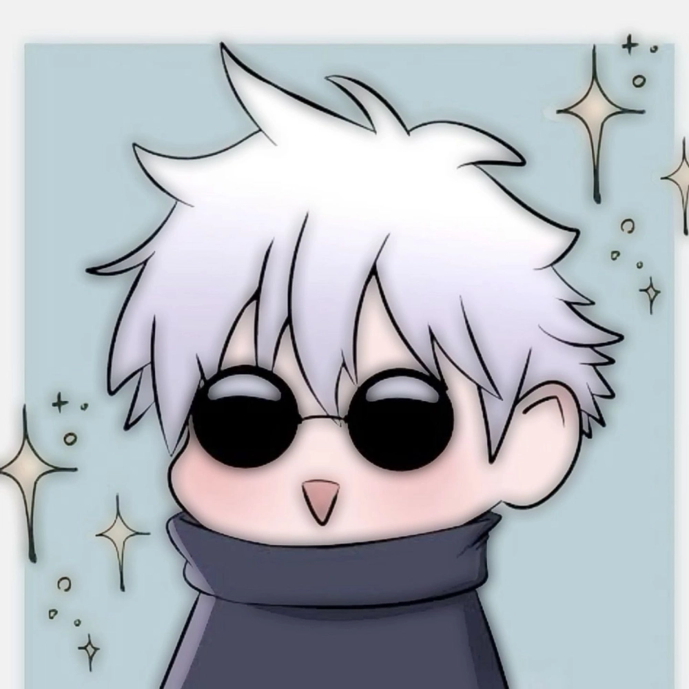 Gojo Satoru chibi cool and powerful