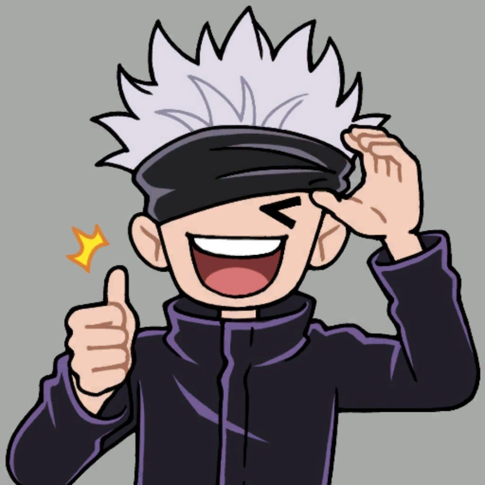 Chibi Gojo wallpaper bright and bold