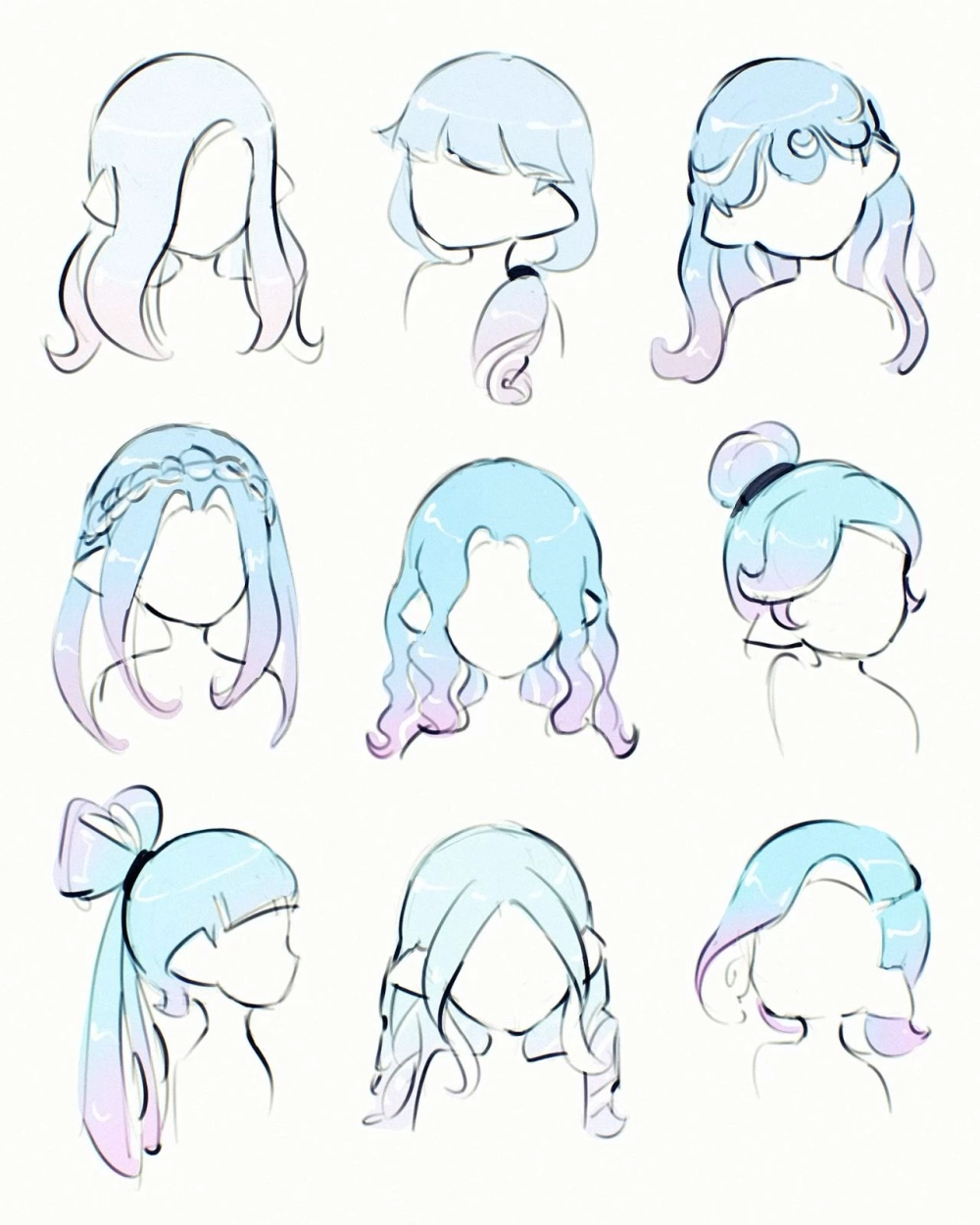 Fun chibi hairstyles bursting with cuteness
