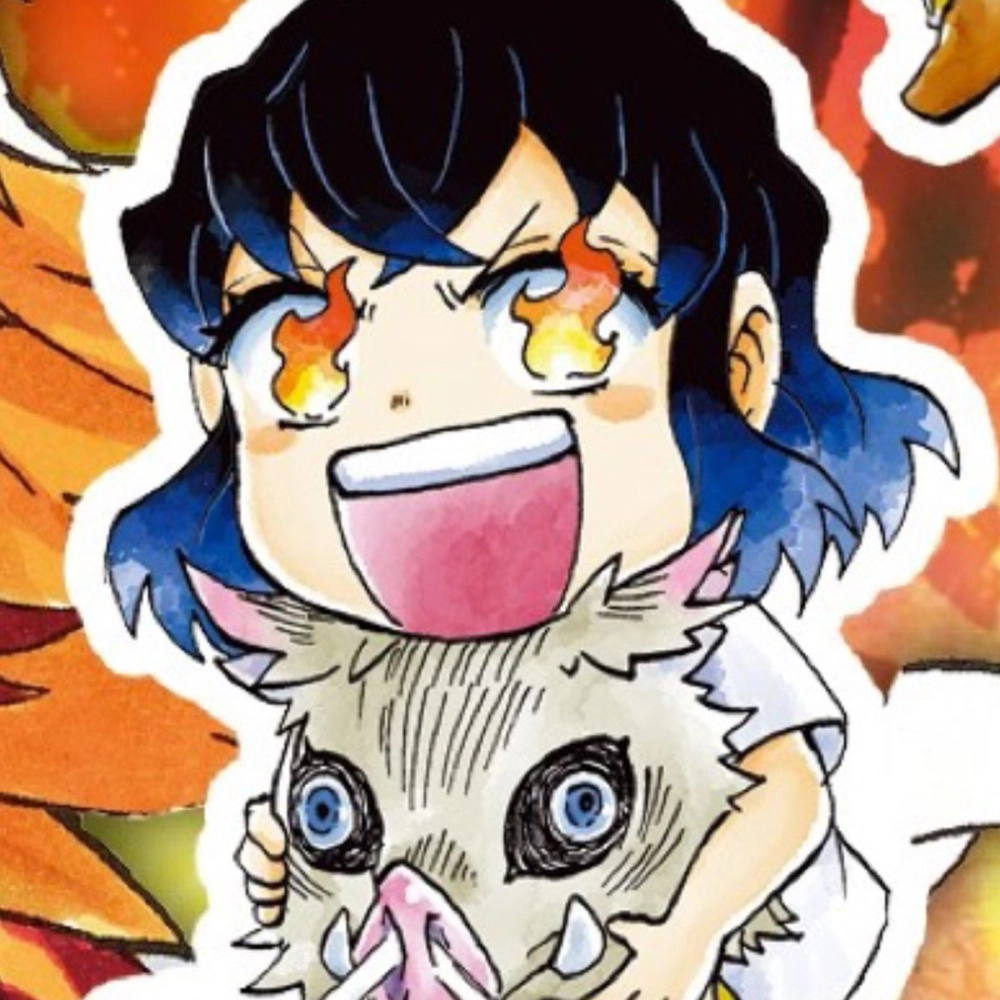 Cute Inosuke chibi that steals hearts