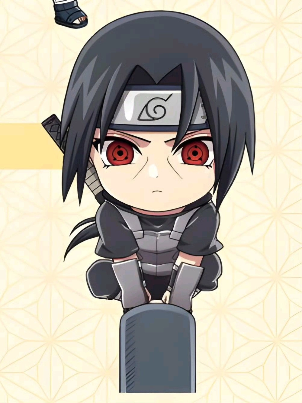 Itachi chibi art shining with emotion